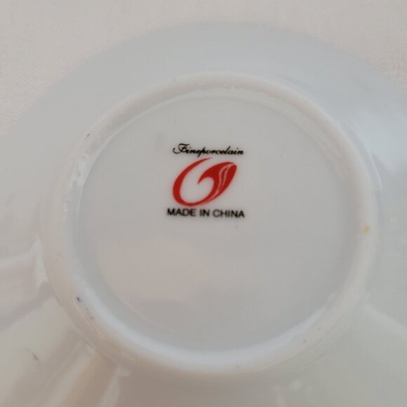 Arundel Demitasse Cups Saucers Blue Gold LOT of 6 porcelain Oriental - Picture 8 of 8